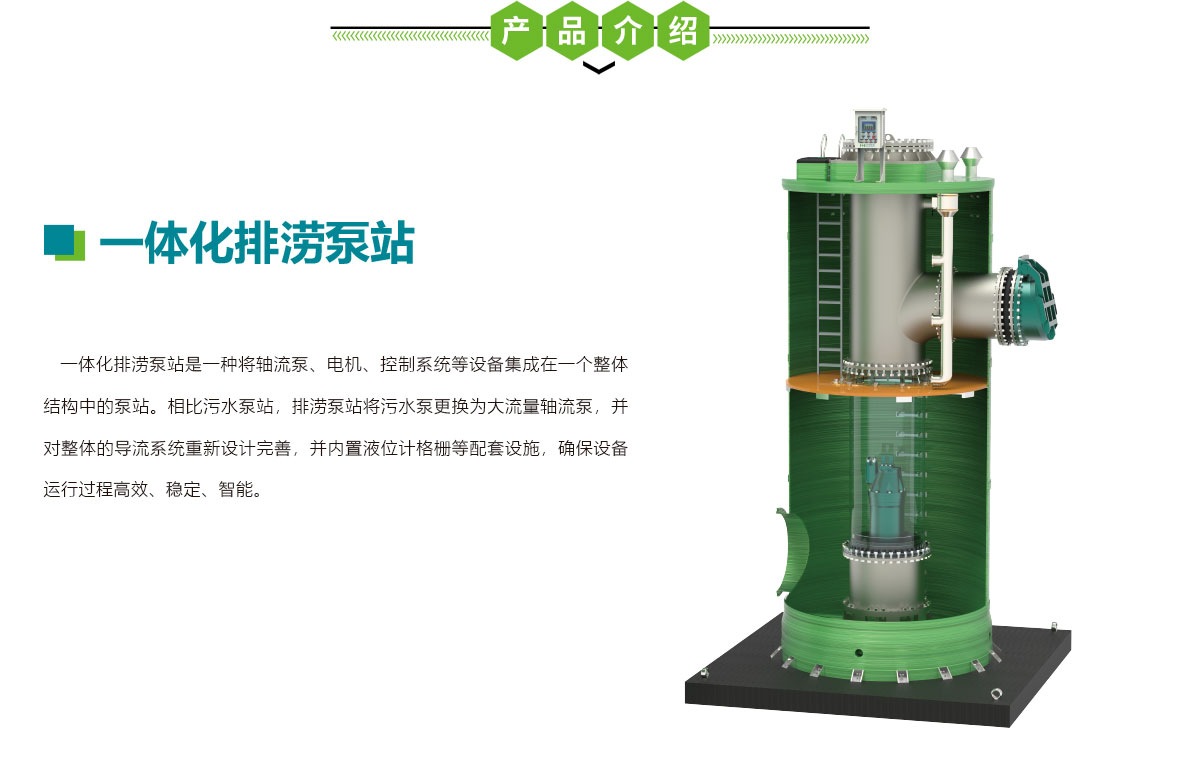 一體化軸流泵站,一體化排澇泵站,華南泵業(yè)